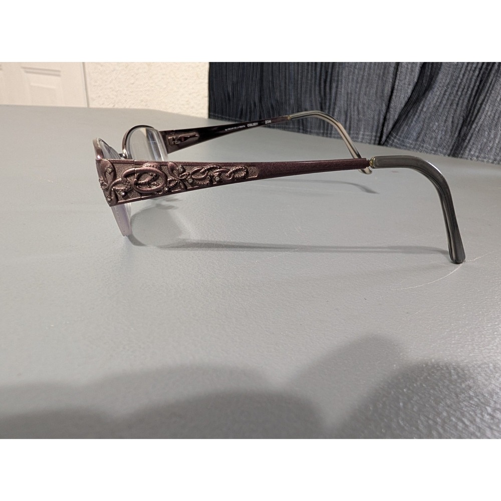 NEW OSCAR DE LA RENTA OSL 501 EYEWEAR HALF-RIM METAL & PLASTIC 53-18-140